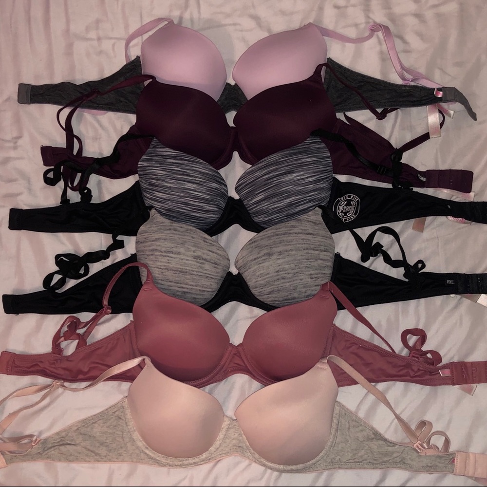 6 Victoria’s Secret PINK bras